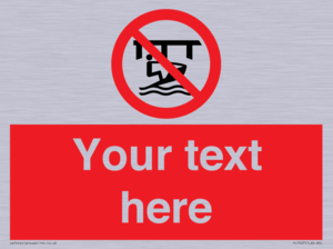 Custom Do not use watercraft in the vicinity of piers